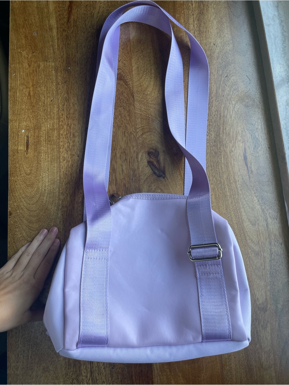 Little Girls Lavender Mini Duffle Bag Adjustable Strap Little Girls Travel Bag
